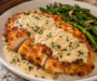 Crispy Parmesan Chicken with Creamy Garlic Sauce