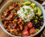 Healthy BBQ Chicken Cottage Cheese Bowl