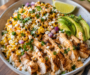 Loaded Street Corn Chicken Rice Bowl