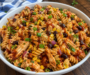 High Protein BBQ Chicken Pasta Salad