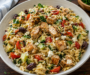 High Protein Mediterranean Chicken Orzo
