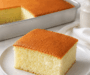 Golden Sponge Sheet Cake
