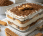 Layered Biscuit and Vanilla Cream Dessert